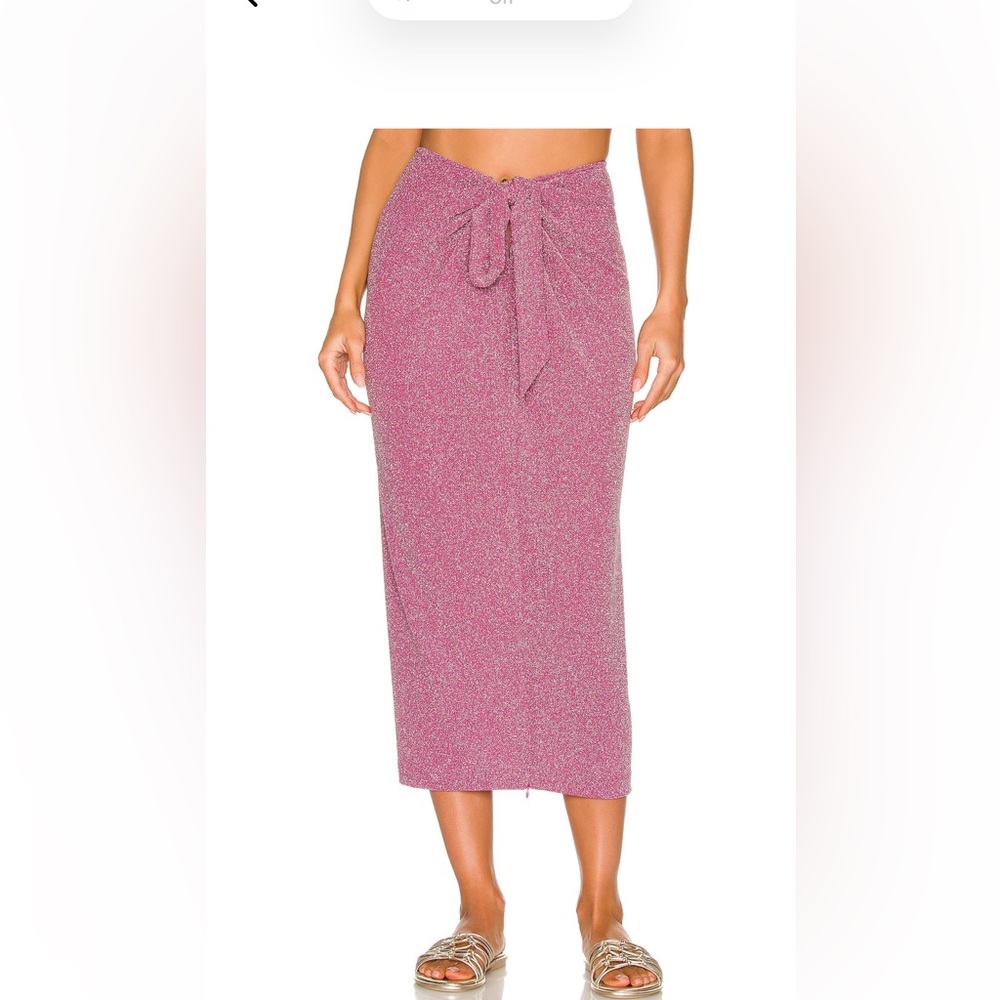 BEACH RIOT Suki Skirt In Beetroot Purple Shine size M (new, never worn, no tags) - Picture 5 of 8